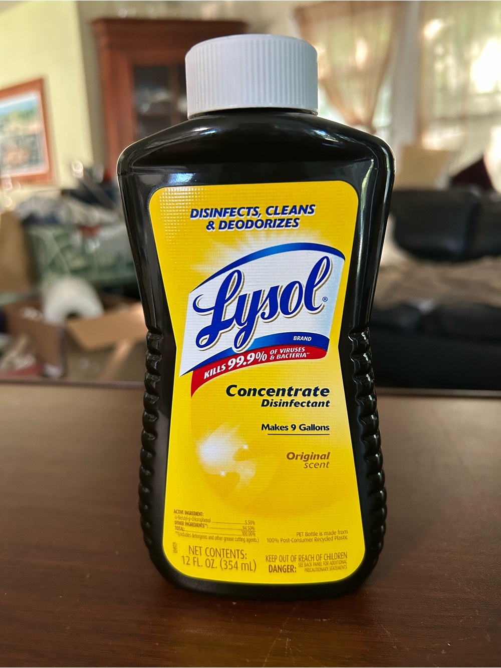 NOS Lysol Concentrate Disinfectant 12 ounce bottle makes 9 gallons disinfectant